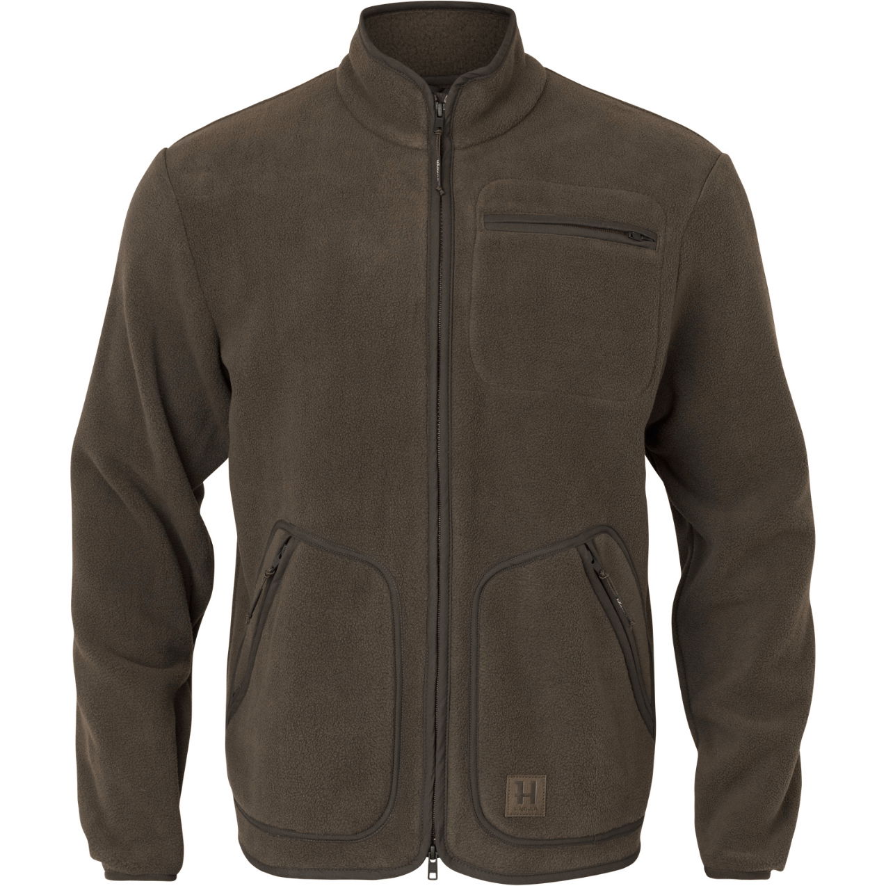 2026 Harkila Mens Torsby Fleece Jacket 103361007001 - Dark Brown